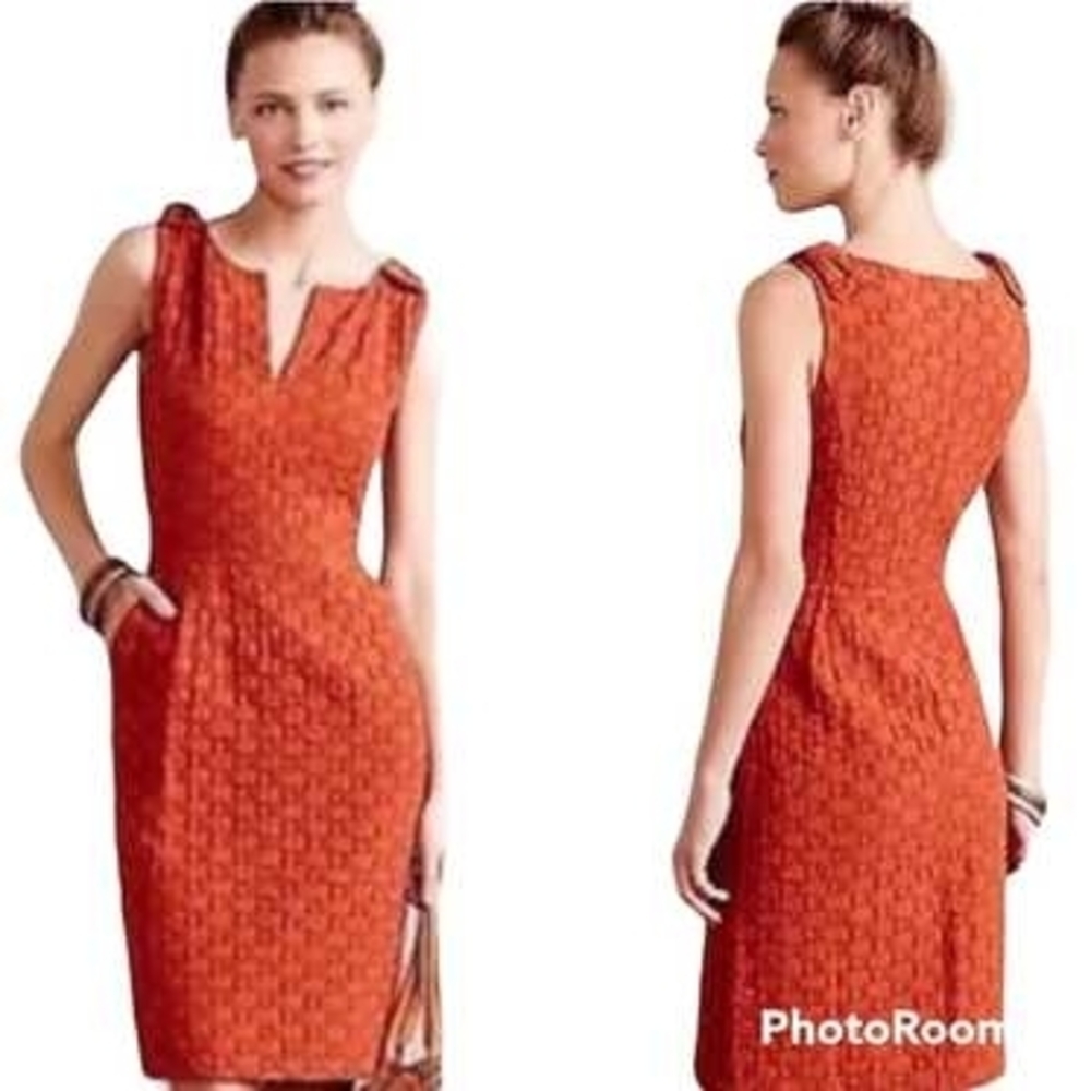 Tabitha Vibrant Orange Midi Dress